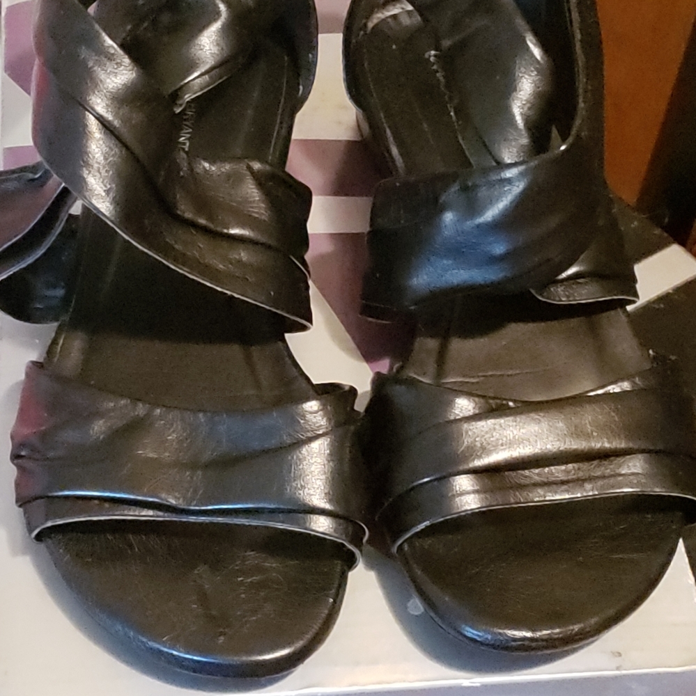 Lane Bryant Scrappy Black Sandals